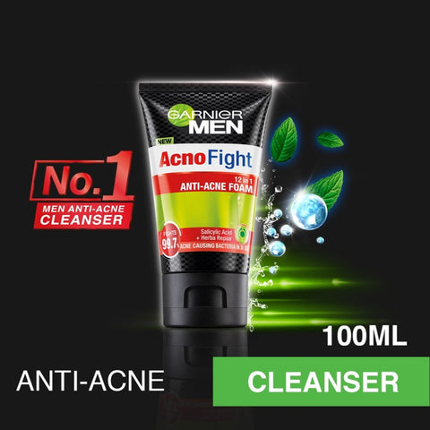 Garnier Men Acno Fight Anti-Acne Scrub in Foam 100mL