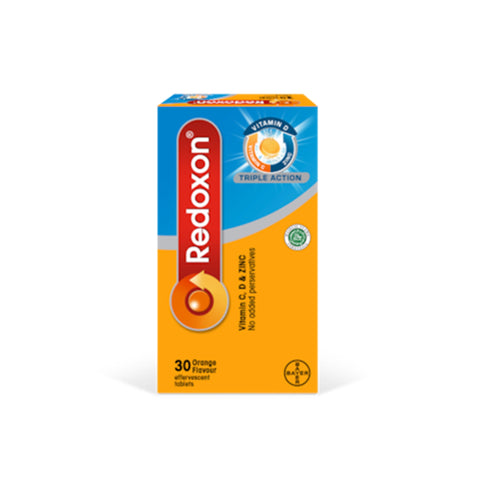 Redoxon Triple Action (Vit C + Vit D + Zinc) Effervescent Orange 2x15’s