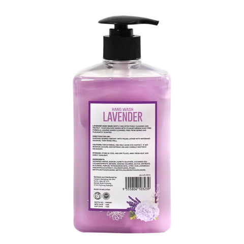 AA Antibacterial Hand Wash (Lavender) 500mL