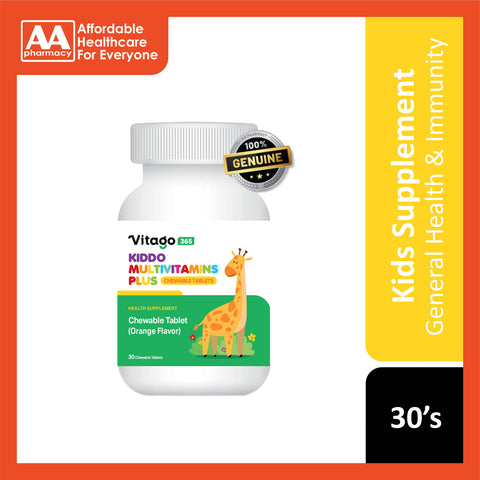 Vitago365 Kiddo Multivitamins Plus Chewable Tablet 30's