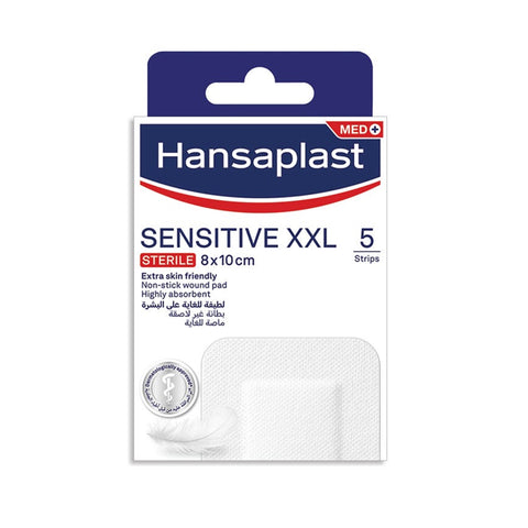 Hansaplast Sensitive XXL Sterile Plaster 8cmx10cm 5's