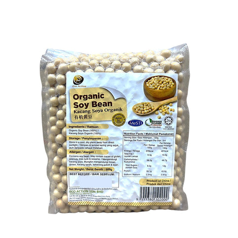 Lohas/Eco Action Organic High Protein Soy Bean 500g (New Packaging)