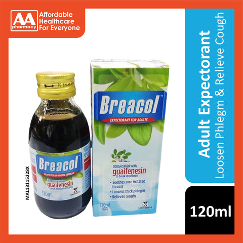 Breacol Expectorant For Adult (60mL / 120mL)