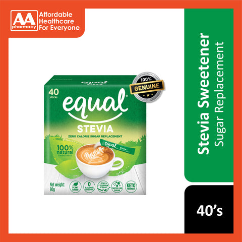 Equal Stevia Sweetener Stick Sachet 40's