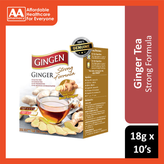 Gingen Instant Ginger Tea (Strong Formula) 18gx10's