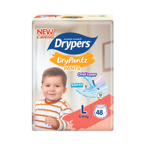 Drypers DryPantz Baby Pants Size L 48's (9-14kg)