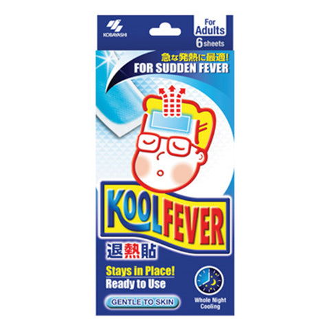 KoolFever Cooling Gel Sheet For Adults (12 years and above) 6x2's