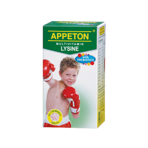 Appeton Multivitamin Lysine with Prebiotics Chewable Tablet 60's