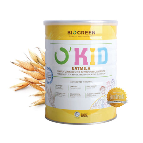 Biogreen O'Kid Oatmilk 850g (For Children 1 Year and Above)