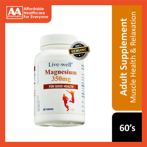 Live-Well Magnesium 350mg Tablet 60's