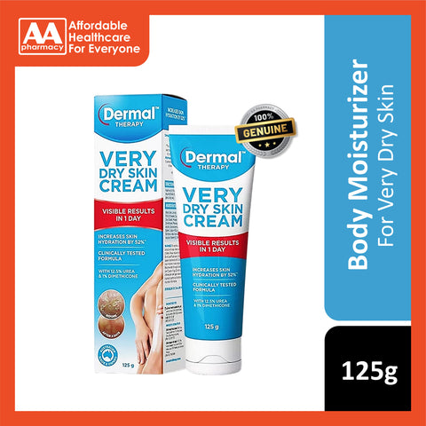 Dermal Therapy Very Dry Skin Cream 125g (With 12.5% Urea and 1% Dimethicone)