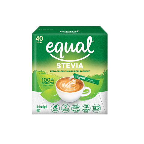 Equal Stevia Sweetener Stick Sachet 40's