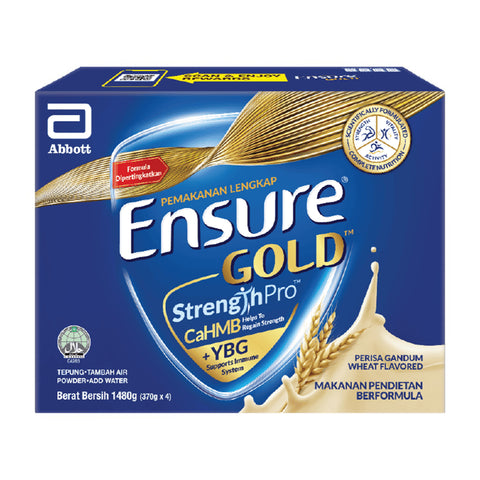 Abbott Ensure Gold StrengthPro Complete Nutrition Drink 4x370g (Wheat Flavour)