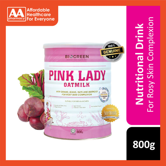 Biogreen Pink Lady Oatmilk With Grains, Beans, Nuts and Beetroot 800g