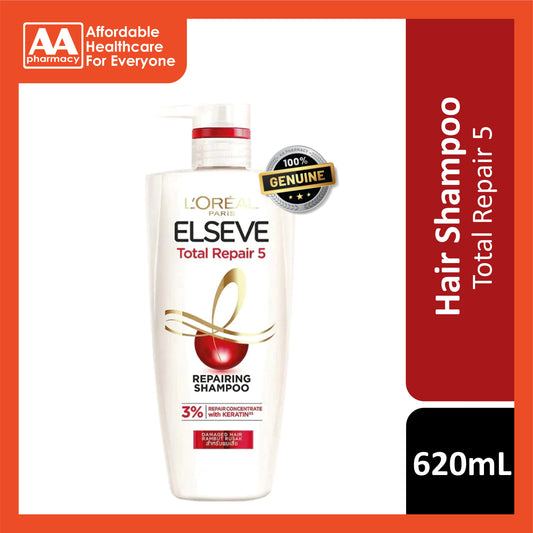 L'Oréal Paris Elseve Total Repair 5 Repairing Shampoo 620mL