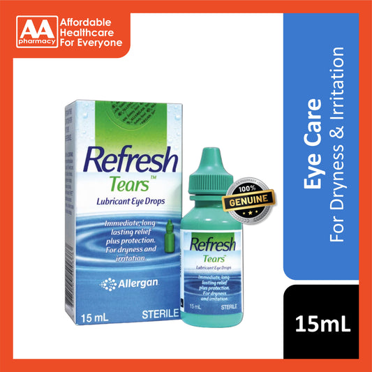 Refresh Tears Lubricant Eye Drops 15mL