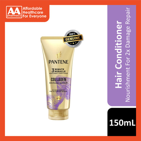 Pantene 3 Minute Miracle Supplement Conditioner (Collagen - Damage Repair) 150mL