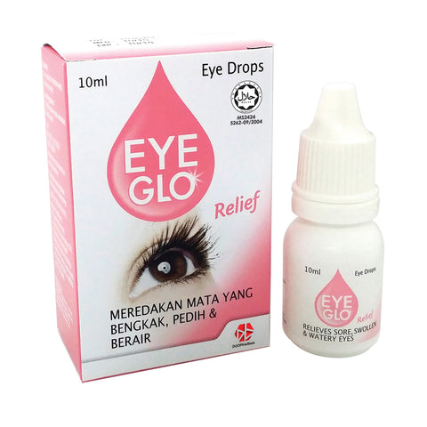 Eye Glo Relief Eye Drops 10mL (Relieves Sore, Swollen and Watery Eyes)