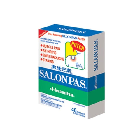 Salonpas Pain Relieving Patch 6.5cm x 4.2cm (10's / 20's / 40's)