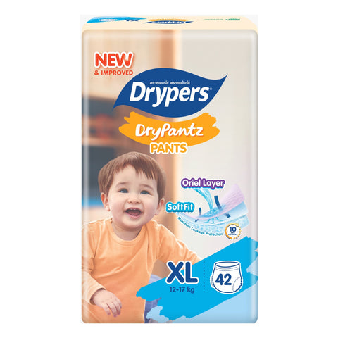 Drypers DryPantz Baby Pants Size XL 42's (12-17kg)