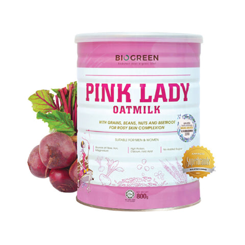 Biogreen Pink Lady Oatmilk With Grains, Beans, Nuts and Beetroot 800g