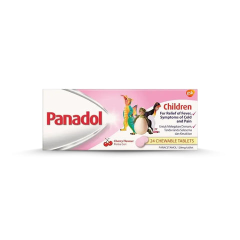 Panadol For Children 120mg Tablet 2x12's (Cherry Flavour)