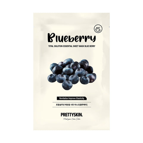 Pretty Skin Total Solution Essential Sheet Mask (Blueberry) 1's