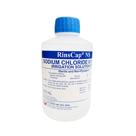 RinsCap NS Sodium Chloride 0.9% Irrigation Solution BP 500mL