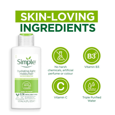 Simple Hydrating Light Moisturiser 125mL