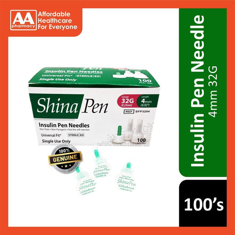 Shina Insulin Pen Needle 100's (4mm/5mm/6mm)