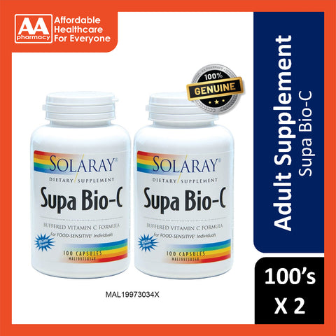 Solaray Supa Bio-C 500mg Capsule 2x100's