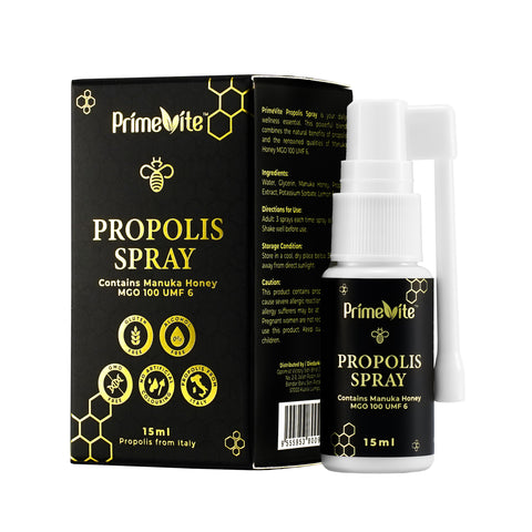 PrimeVite Propolis (Manuka Honey MGO 100 UMF 6) Oral Spray 15mL