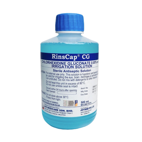 Rinscap CG Chlorhexidine Gluconate 0.05% Irrigation Solution 500ml