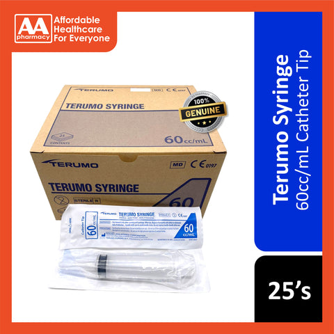 Terumo Syringe 60cc/mL 25's (Catheter Tip)