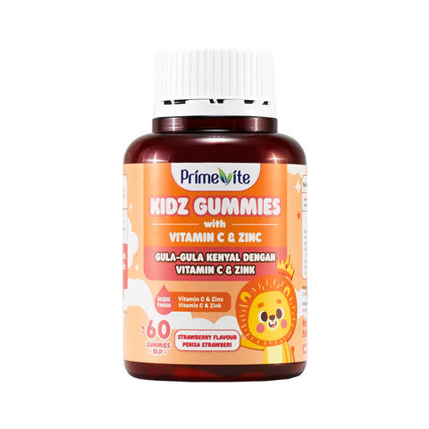 PrimeVite Kidz Gummies With Vitamin C and Zinc 60's