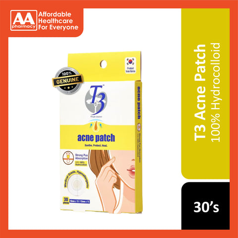 T3 Acne Patch Hydrocolloid 30's