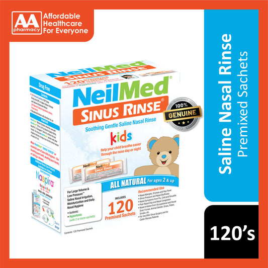 Neilmed Sinus Rinse Paediatric (2 Years+) Premixed Sachet 120's