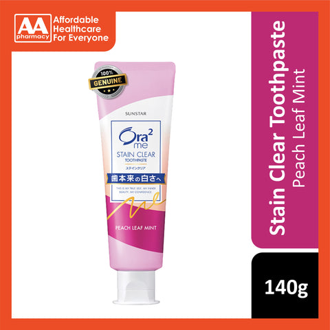 Ora2 Me Stain Clear Toothpaste 140g -  Peach Leaf Mint