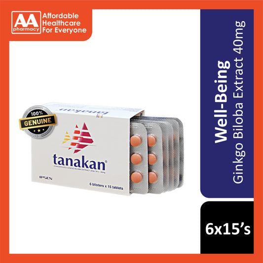 Tanakan (Ginkgo Biloba) 40mg Tablet 90's