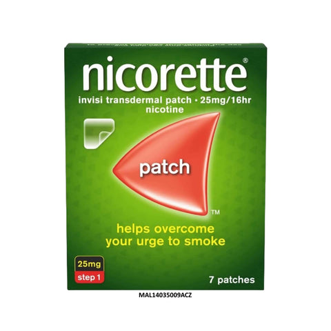 Nicorette Invisi Transdermal Patch 25mg/16hr (Step 1) 7's