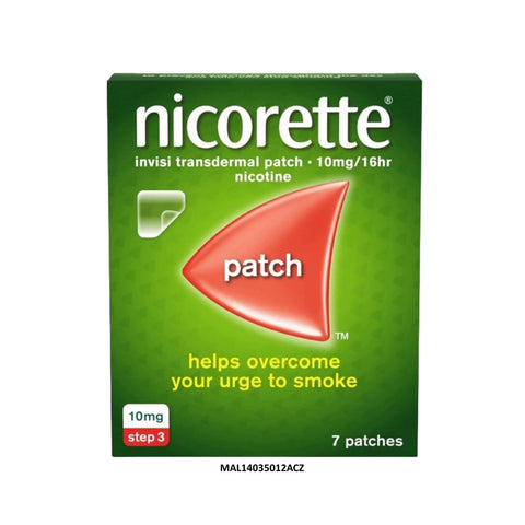 Nicorette Invisi Transdermal Patch 10mg/16hr (Step 3) 7's