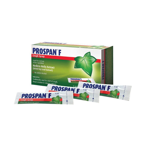 Prospan F (Dry Ivy Leaf Extract) Cough Syrup 5mLx9's