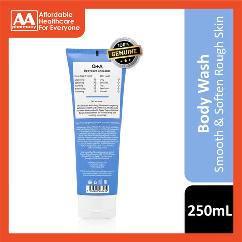 Q+A Salicylic Acid Body Wash 250mL