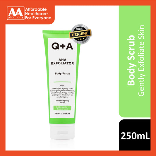 Q+A AHA Exfoliator Body Scrub 250mL