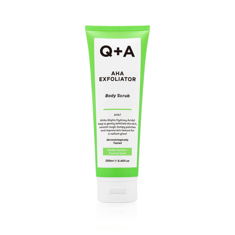 Q+A AHA Exfoliator Body Scrub 250mL