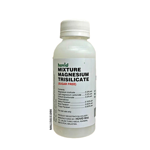 Hovid Mixture Magnesium Trisilicate (MMT Syrup) 120mL - For Indigestion/ Heartburn