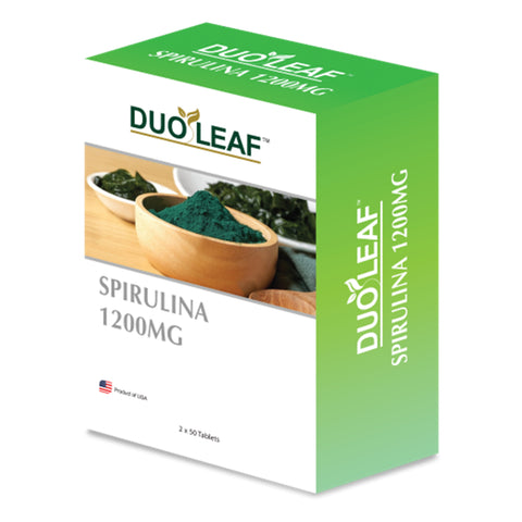 Duoleaf Spirulina 1200mg Tablet 2x50's