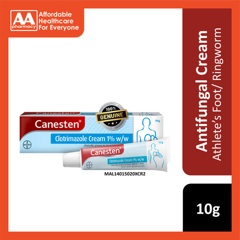 Canesten Cream (Clotrimazole 1% w/w) 10g