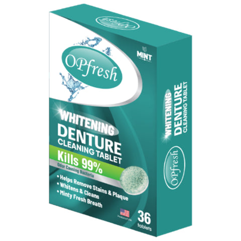 OPfresh Denture Cleaning Tablet 36's (Whitening)