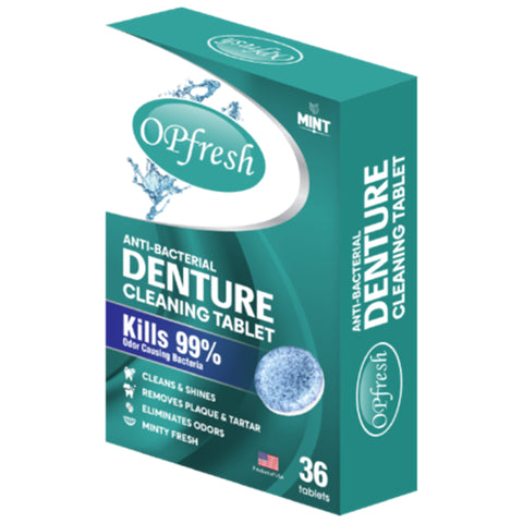 OPfresh Denture Cleaning Tablet 36's (Anti-Bacterial)